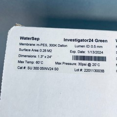Sartorius WaterSep Investigator24 Green Hollow Fiber Filter 300 kDa Pack of 3
