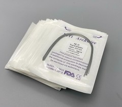 Dental Orthodontic Arch Wire Super Elastic Niti Round Rectangular Natural Form