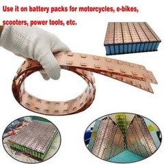 3PCS 21700 Battery Busbar Copper Nickel composite Easy spot welding Length800mm