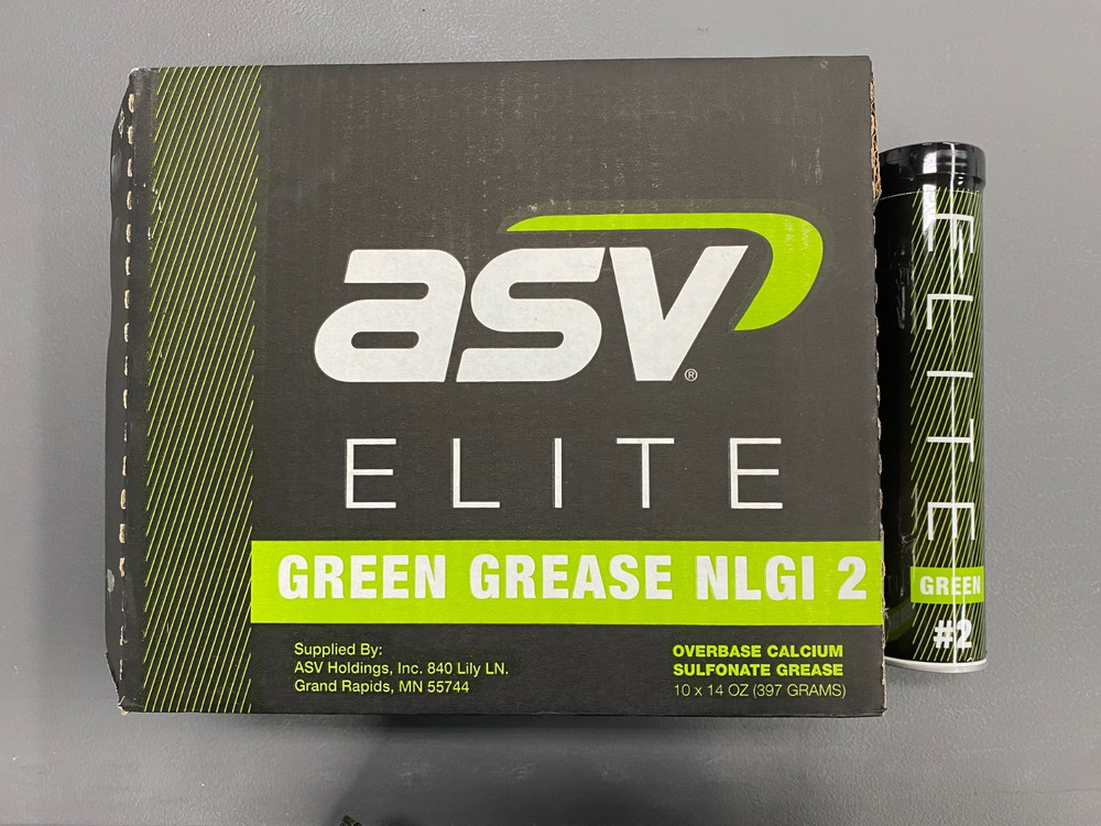 ASV OEM 0090-800 Elite Green Grease (10 pack of 14oz tubes)