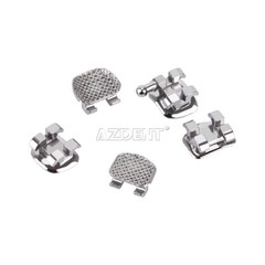 Dental Orthodontic Brackets Brace Mini Roth MBT Slot 022/018 Hooks 345 Mesh Base