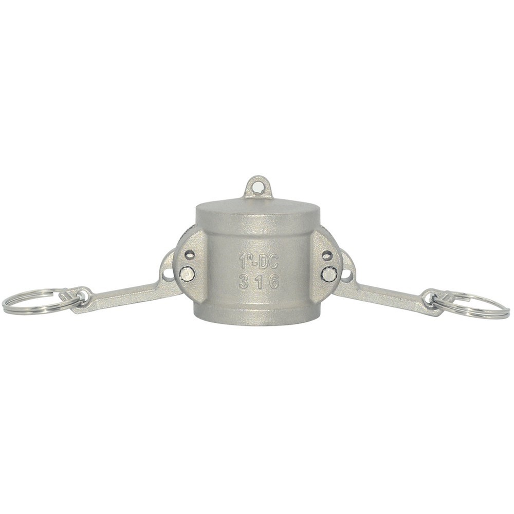 1″ inch Type DC Dust Cap Coupler Stainless Steel 304 Hose Pipe Fitting Camlock