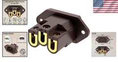 Gold Plated HiFi Power Inlet AC 250V 10A IEC C14 Plug