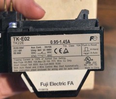 FUJI 0.95-1.45A THERMAL OVERLOAD RELAY TK-E02 New Old Stock
