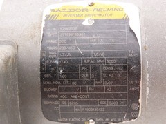 Baldor IDNM3538 Inverter Duty AC Motor 1/2Hp 1725 RPM 230/460V 3PH 56C TE