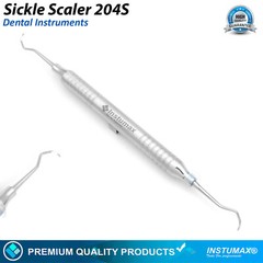 Sickle Scaler 204S Dental Hand Instruments Pro Periodontal Hygiene Pick Tool New