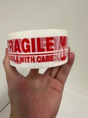 4X Rolls 2″x100 Yards Fragile Handle W Care Packing Shipping Box Sealing Tape US