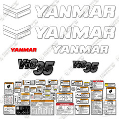 Fits Yanmar Vio35-6A Decal Kit Replacements Mini Excavator – 7 YEAR 3M VINYL!