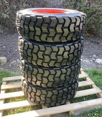 1 or 4-10-16.5 SKS-4 Lifemaster Style Skid Steer Tires/Rims for Bobcat-10X16.5