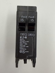 EATON BD1515 Type BR 15-amp 2 -Pole Tandem Circuit Breaker 120/240v 10 kAIC NEW*
