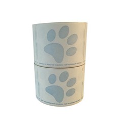 12 RLS – Dymo Compt 30258 PAW 2-1/8″x2-3/4″ Veterinary Diskette 4,800 Labels