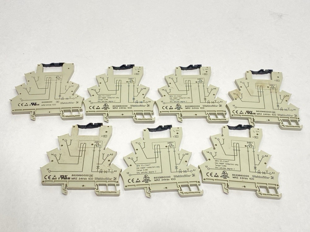 Weidmuller MRZ 24Vdc 1CO Relay Base 8533660000 LOT OF 7
