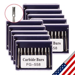 FG 558 Carbide Burs FG558 Bur #558 Friction Grip 10-100PCS