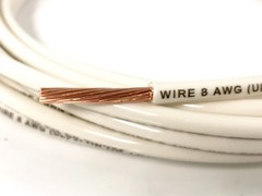 150′ FEET THHN THWN-2 8 AWG GAUGE WHITE STRANDED COPPER BUILDING WIRE VW-1