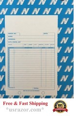 500 Carbonless 2 part 59/16″x87/16″ 50*10 set Sales Order Invoice Receipt Book