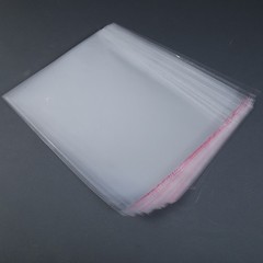 Unsealed Self Adhesive Peel Seal Bags Plastic OPP Clear Cellophane Pack