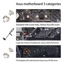 M.2 SSD Screws Kit，48PCS NVMe Screws Standoffs for ASUS MSI Gigabyte, ASUS Fa…