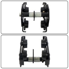 1100lb/0.5t I-Beam Trolley Alloy Steel Double Wheel I-Beam Flange Width 55-135mm