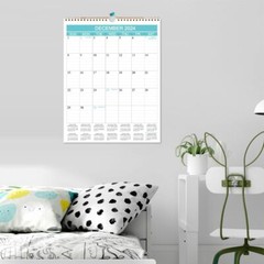 2024-2025 Calendar – Wall from Apr 2024 8.5 inches X 11 inches, Blue
