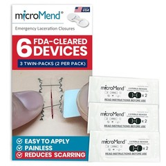 Micromend Emergency Wound Closure Kit Laceration To Butterfly 6 Sterile Wound