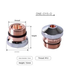 DNE Laser Cutting Nozzle D15H15 1.0-5.0mm For DNE Laser Cutting Machine Cut Head