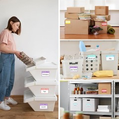 Azureal 540 PCS Moving Labels, 10 Color Coded 2 inch x 3 inch, Multicolor