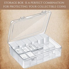 Batiyeer 200 Pcs 1 oz Silver Bar Case 2.16 inches x 1.37 x 2.4