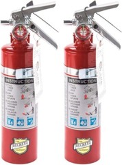 ✅🔥🧯2-NEW 2024 BUCKEYE 2 ½ ” lb 2024 certified ABC FIRE EXTINGUISHER W/VEHICLE