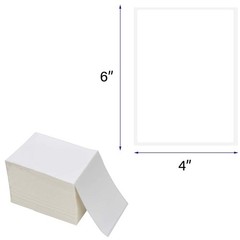 1000-4000 Fanfold Label 4″x 6″ Direct Thermal Shipping Labels for Zebra & Rollo