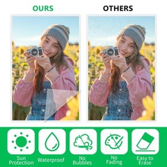 100 Pcs Matte Self Adhesive Laminating Sheets, 8.4 x 12.2 Inches Matte…
