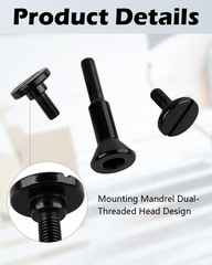 2 Pack Die Grinder Cut off Wheel Arbor, Mounting Mandrel 3/8″ & 1/4″ Arbor for D