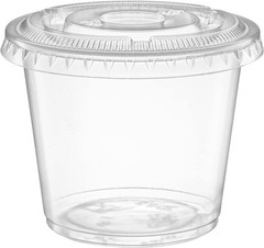 Clear Portion Control Cups for Meal Prep, Souffle, and Craft Use – 100 Count