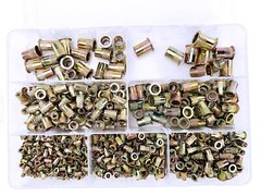 830PCs SAE Rivet Nut Kit For Rivnut Gun Nut Setter Thread Setting Nutsert Tool