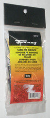 Forney 62117 Black Cable Tie Mounts 1 x 1 in Square Nylon Holds 18-50 lbs 25 pk