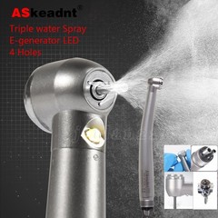 NSK Style Dental High Speed Handpiece Fiber Optic Turbine LED E-generator 4Hole