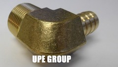 5/8 HOSE BARB ELBOW X 3/4 MALE NPT Brass Pipe Fitting Thread Gas Fuel Water Air