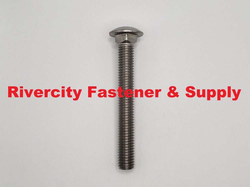 1/2-13×2 Stainless Carriage Bolts 1/2×13 x 2″ Screws 1/2-13 x 2