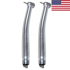 2x Dental Fiber Optic E-generator LED Light udm 4 holes handpiece USA fit Kavo