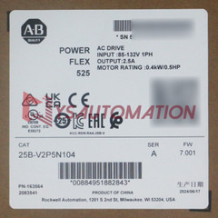 NEW Allen Bradley 25B-V2P5N104 /A 525 AC Drive 120VAC 1-Ph AB 52BV2P5N104