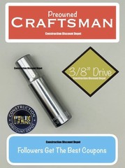 Craftsman 6 Point 3/8″ Drive Chrome Deep 10 MM ” Socket Scheduled Preowned