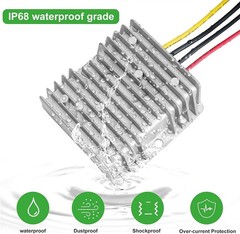 20A 240W DC 18V 20V 24V 36V 48V to 12V Step Down Voltage Converter with Fuse