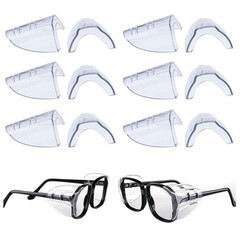 Korty 6 Pairs Eye Glasses Side Shields,Slip on Side Shields for Safety Glasse…
