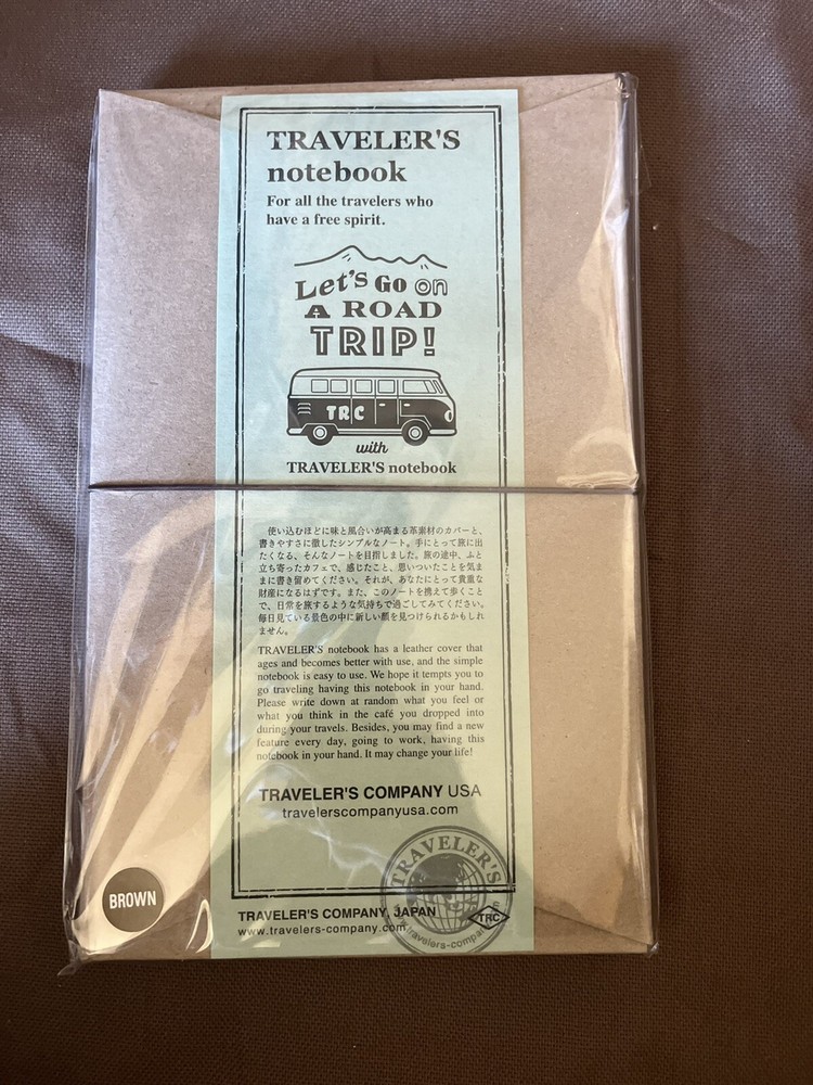 Let’s Go On A Road Trip, Traveler’s Notebook/Company • Regular Notebook • Brown