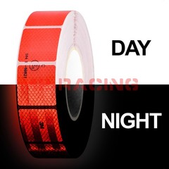 3M Diamond Grade Red Conspicuity Tape 2″ x 2″ CE Approved Reflective Safety