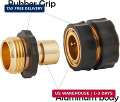 3/4 Inch Garden Hose Quick Connector, Male and Female Quick Connect Hose Fitting
