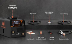 HZXVOGEN 3in1 MIG Welder 110/220V 200A Flux MIG/Lift TIG/MMA Welding Machine USA