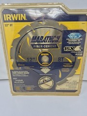 Irwin Tools 4935625 Fiber Cement-PCD 12”/8T Specialty Circular Saw Blade(O1)