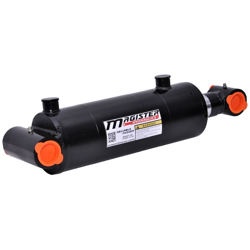 Hydraulic Cylinder Welded Double Acting 4″ Bore 10″ Stroke Cross Tube 4×10 NEW