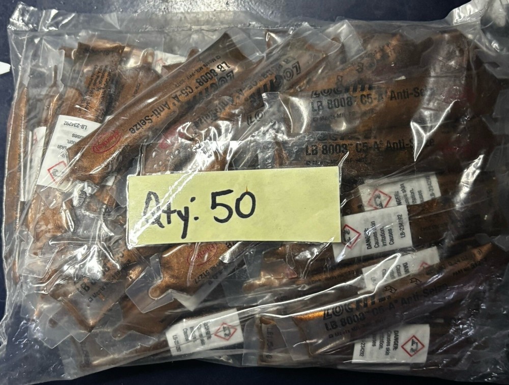 50X Loctite LB 8008 C5-A Copper Based Anti-Seize 7G Pouch Paste 51277 50 Packs