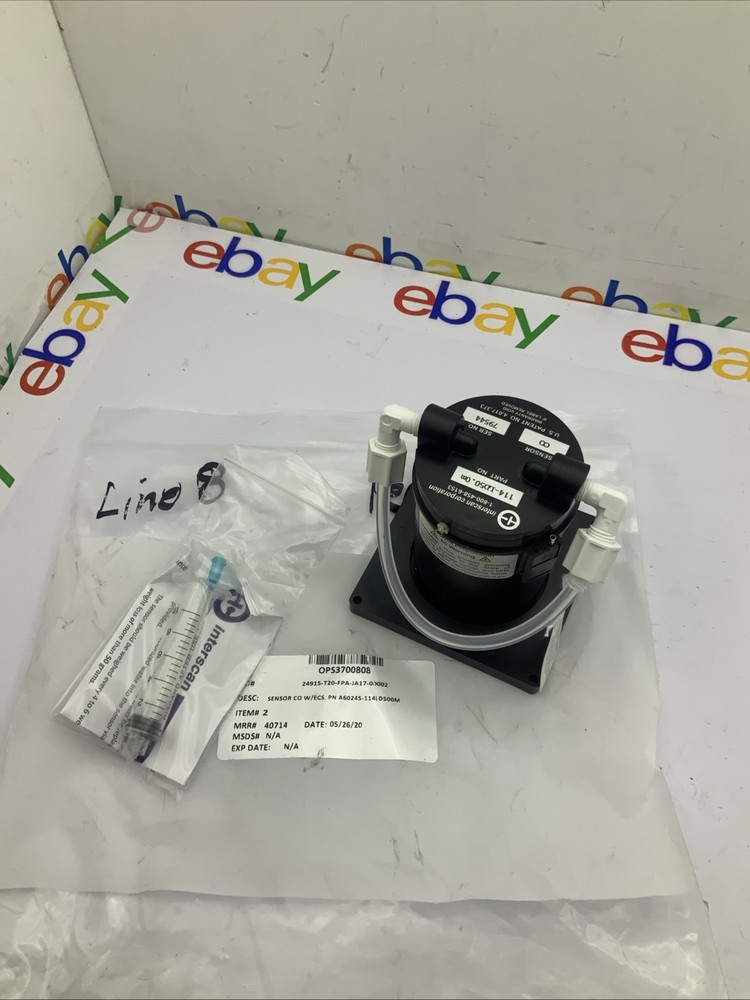 Interscan Corporation CO Sensor Model 114-LD500.0M Fast Free Shipping New 💰👍